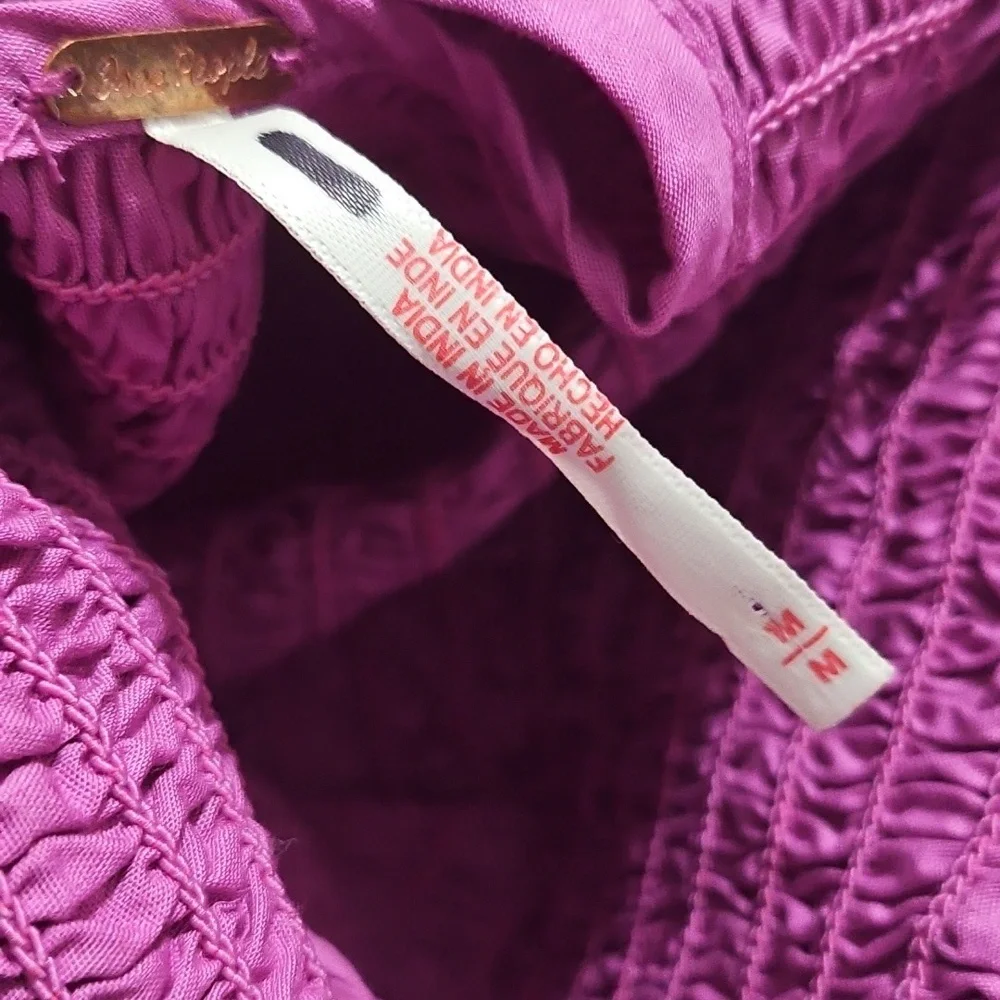 NWOT Free People Iyla Smocked Mini - Picture 4 of 5